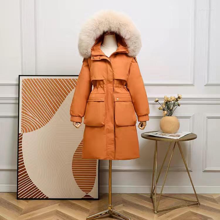 Women's Trench Coats Winter Women Long Jacket Large Natural Fur Collar Hooded Parkas 90% White Duck Down Coat Thickness Snow Warm Outwear, 20
Women's Trench Coats Winter Women Long Jacket Large Natural Fur Collar Hooded Parkas 90% White Duck Down Coat Thickness Snow Warm Outwear, 20