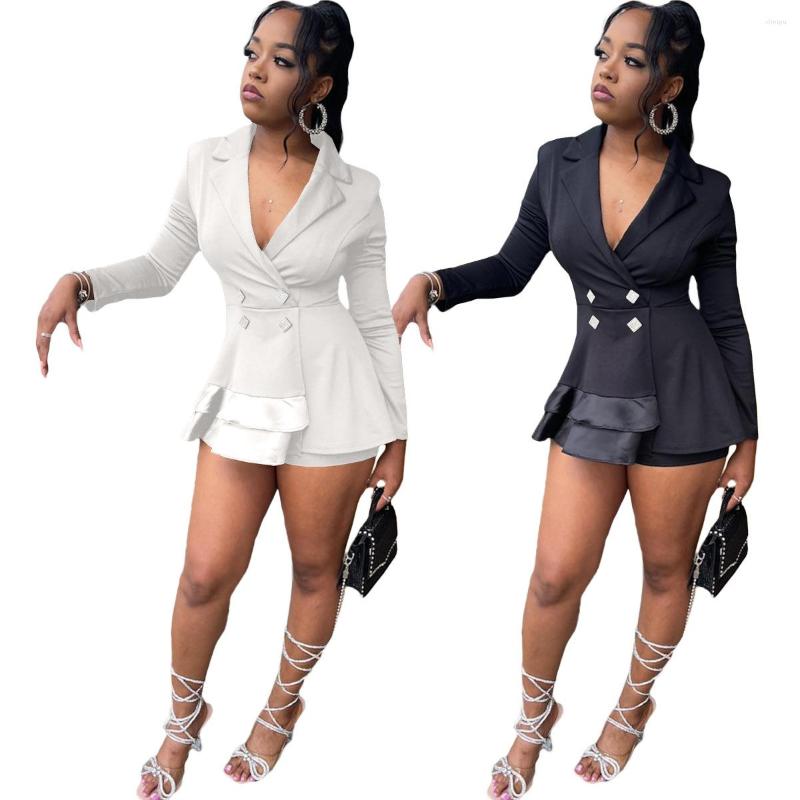 Women' Tracksuits 2022 INS High-end Solid Long Suit Set Office Lady Shirt&Short Full Sleeve Open Stitch Short Pant Slim Women 2 Piece, Black
Women' Tracksuits 2022 INS High-end Solid Long Suit Set Office Lady Shirt&Short Full Sleeve Open Stitch Short Pant Slim Women 2 Piece, Black