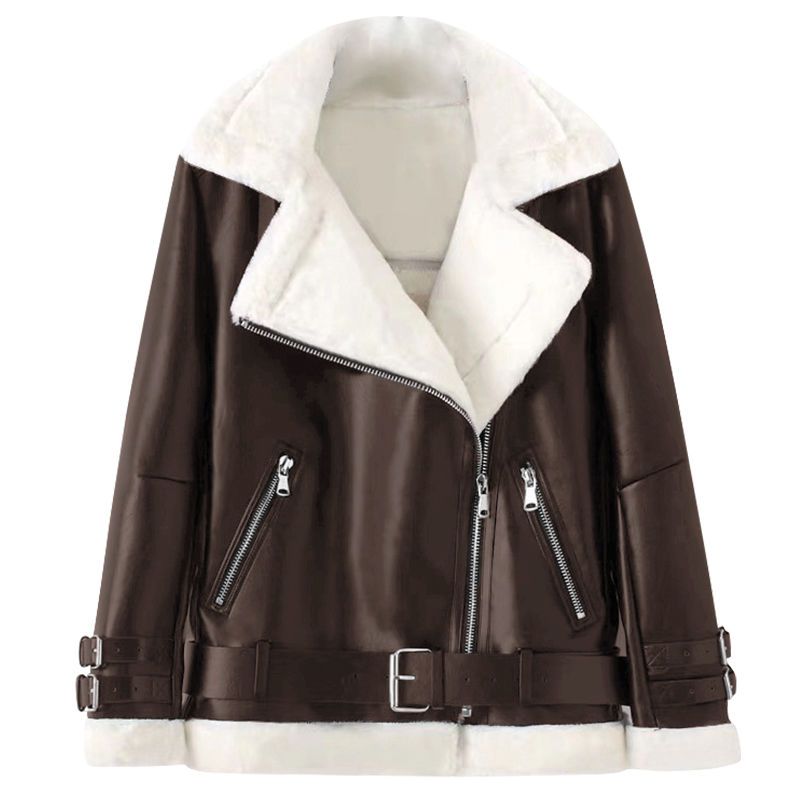 23 Women' Fur Women Winter Lamb Wool Coat 2022 Plus Velvet Thick Leather Jacket Motorcycle Suit Warm size -2xl
23 Women' Fur Women Winter Lamb Wool Coat 2022 Plus Velvet Thick Leather Jacket Motorcycle Suit Warm size -2xl