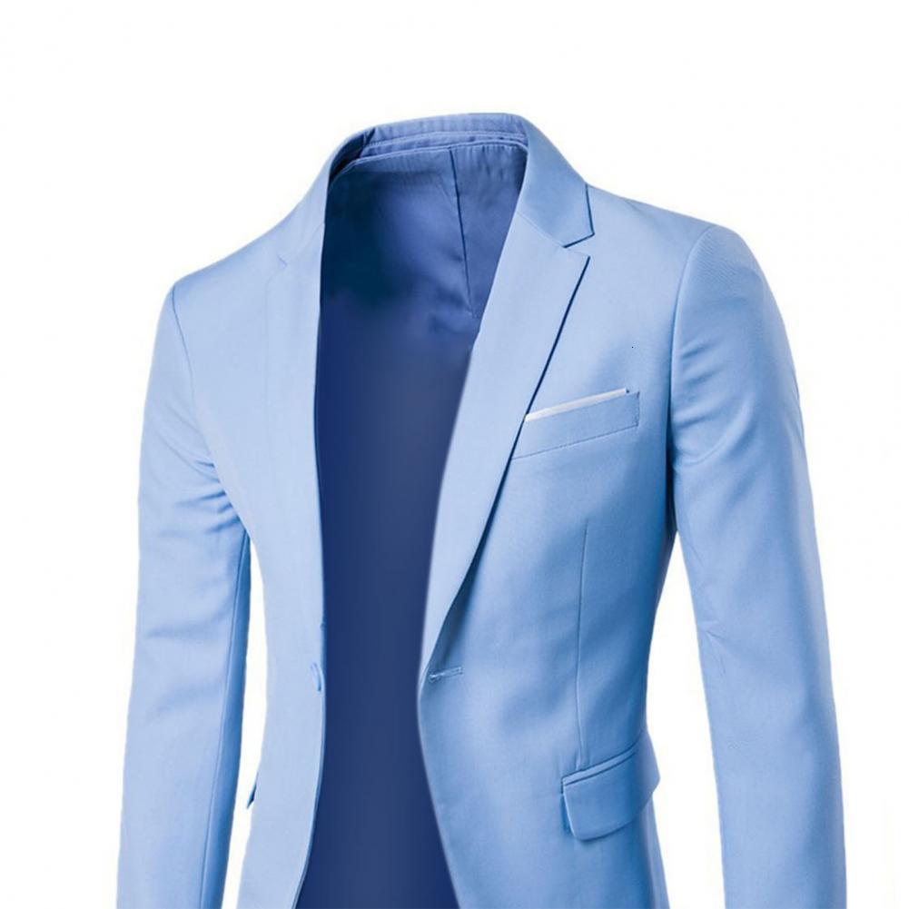 Men's Suits Blazers Formal Business Korean Casual Single Slim Fit Coat Blazer Pants Wedding Groom trajes de hombre 221115
