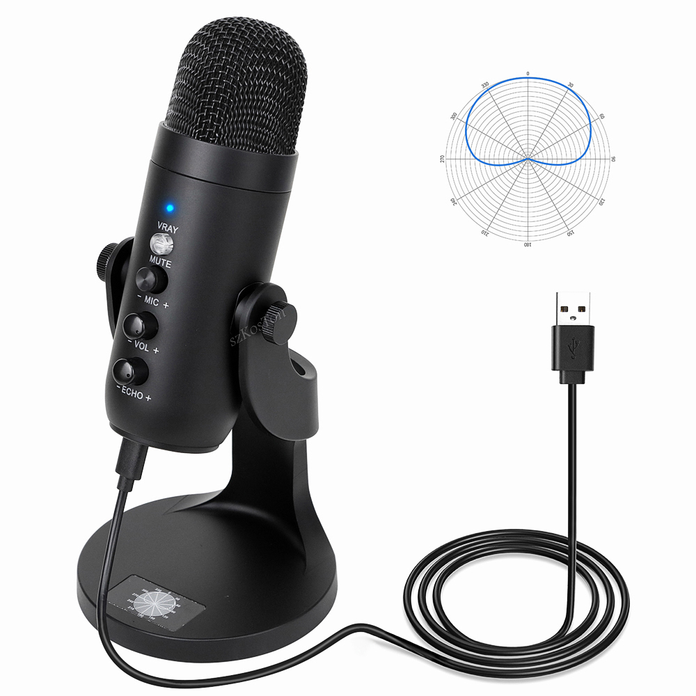 Microphones MU900 Condenser Microphone Studio Recording USB Microphone for PC Computer Streaming Video Gaming Podcasting Singing Mic Stand 221115