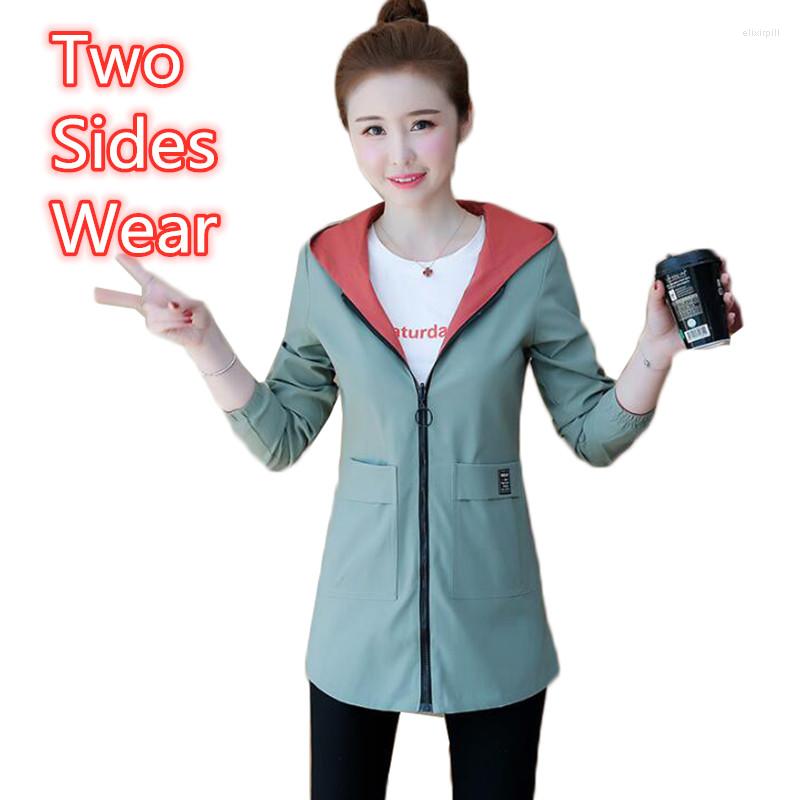 Women's Trench Coats 2022 Spring Autumn Women Two Sides Wear Jacket And Coat Korean Loose Long Sleeve Hooded Windbreaker Female Print, Black red
Women's Trench Coats 2022 Spring Autumn Women Two Sides Wear Jacket And Coat Korean Loose Long Sleeve Hooded Windbreaker Female Print, Black red