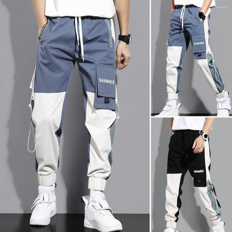 Men' Pants Stylish Jogging Color Block Washable Men Trousers Loose Fit Mid Waist Cargo, Black
Men' Pants Stylish Jogging Color Block Washable Men Trousers Loose Fit Mid Waist Cargo, Black