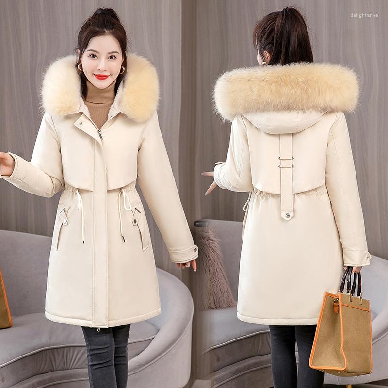 Women's Down 2022 Winter Clothes Women Korean Casual Thick Jacket Hooded Warm Medium-long Parkas With Fur Collar 6XL Plus Size, Black
Women's Down 2022 Winter Clothes Women Korean Casual Thick Jacket Hooded Warm Medium-long Parkas With Fur Collar 6XL Plus Size, Black