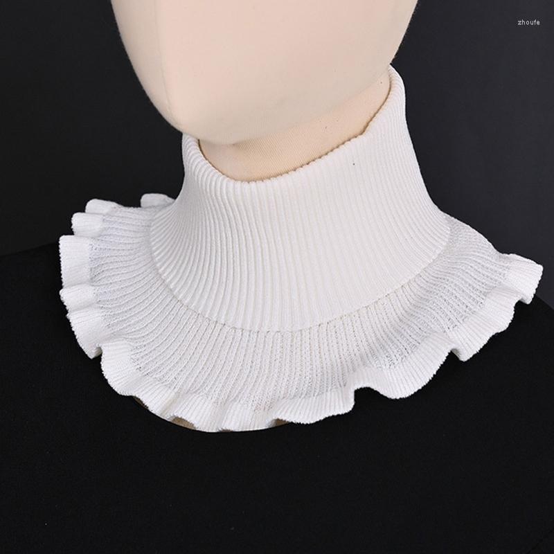 Scarves Women Ladies Turtleneck Ribbed Knitted False Fake Collar Winter Windproof Dickey Solid Color Ruffles Detachable Scarf Wrap Neckl
Scarves Women Ladies Turtleneck Ribbed Knitted False Fake Collar Winter Windproof Dickey Solid Color Ruffles Detachable Scarf Wrap Neckl