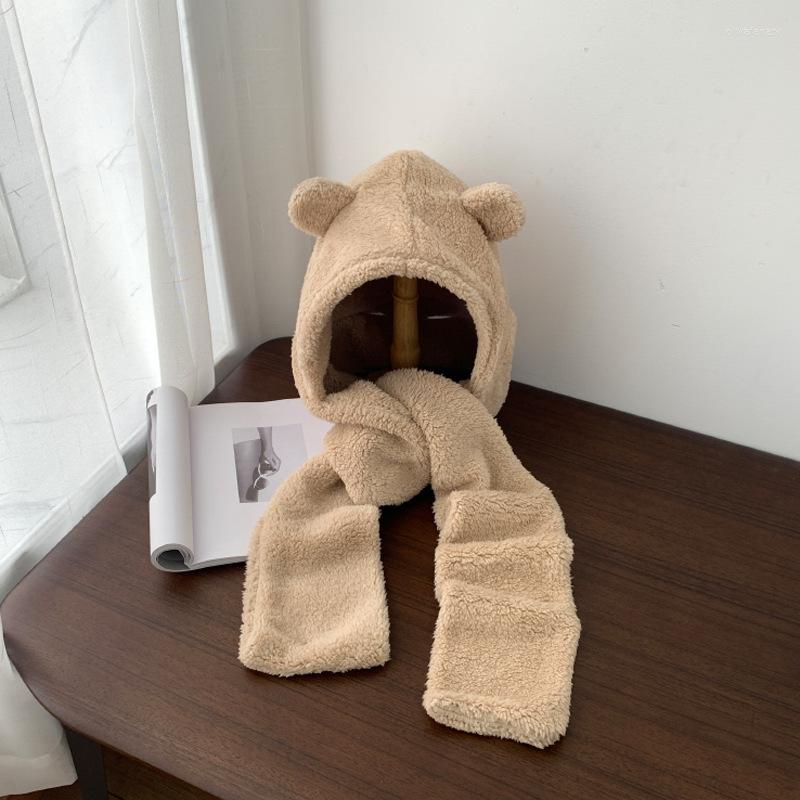 Berets 3 In 1 Women Winter Beanies Caps Novelty Warm Cartoon Bear Ear Hat Casual Thick Cotton Velvet Plush Scarf Gloves Set For Outdoor, Beige
Berets 3 In 1 Women Winter Beanies Caps Novelty Warm Cartoon Bear Ear Hat Casual Thick Cotton Velvet Plush Scarf Gloves Set For Outdoor, Beige