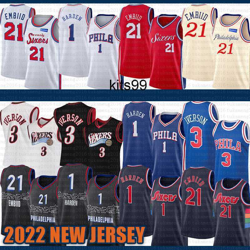2021 2022 New Basketball Jerseys 21 3 6 1 Philadelphia'76ers'Men Joel Embiid Allen Iverson Julius Erving James Harden 201, Jersey 5
2021 2022 New Basketball Jerseys 21 3 6 1 Philadelphia'76ers'Men Joel Embiid Allen Iverson Julius Erving James Harden 201, Jersey 5