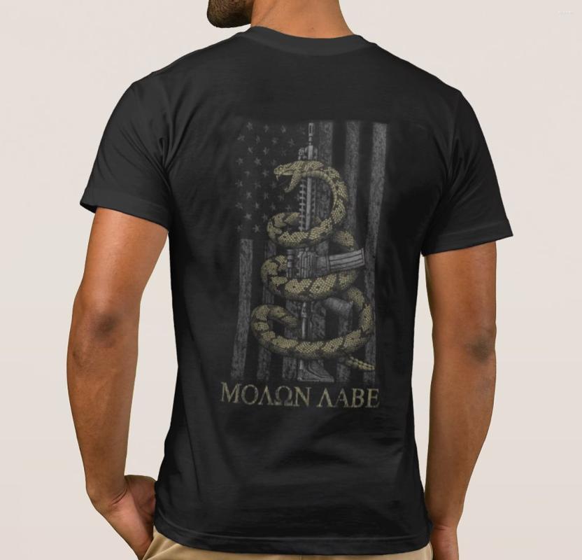 Men' T Shirts Creative Design American Flag AR-15 Coiled Rattlesnake Molon Labe T-Shirt. Summer Cotton Short Sleeve O-Neck Mens Shirt, Two side
Men' T Shirts Creative Design American Flag AR-15 Coiled Rattlesnake Molon Labe T-Shirt. Summer Cotton Short Sleeve O-Neck Mens Shirt, Two side