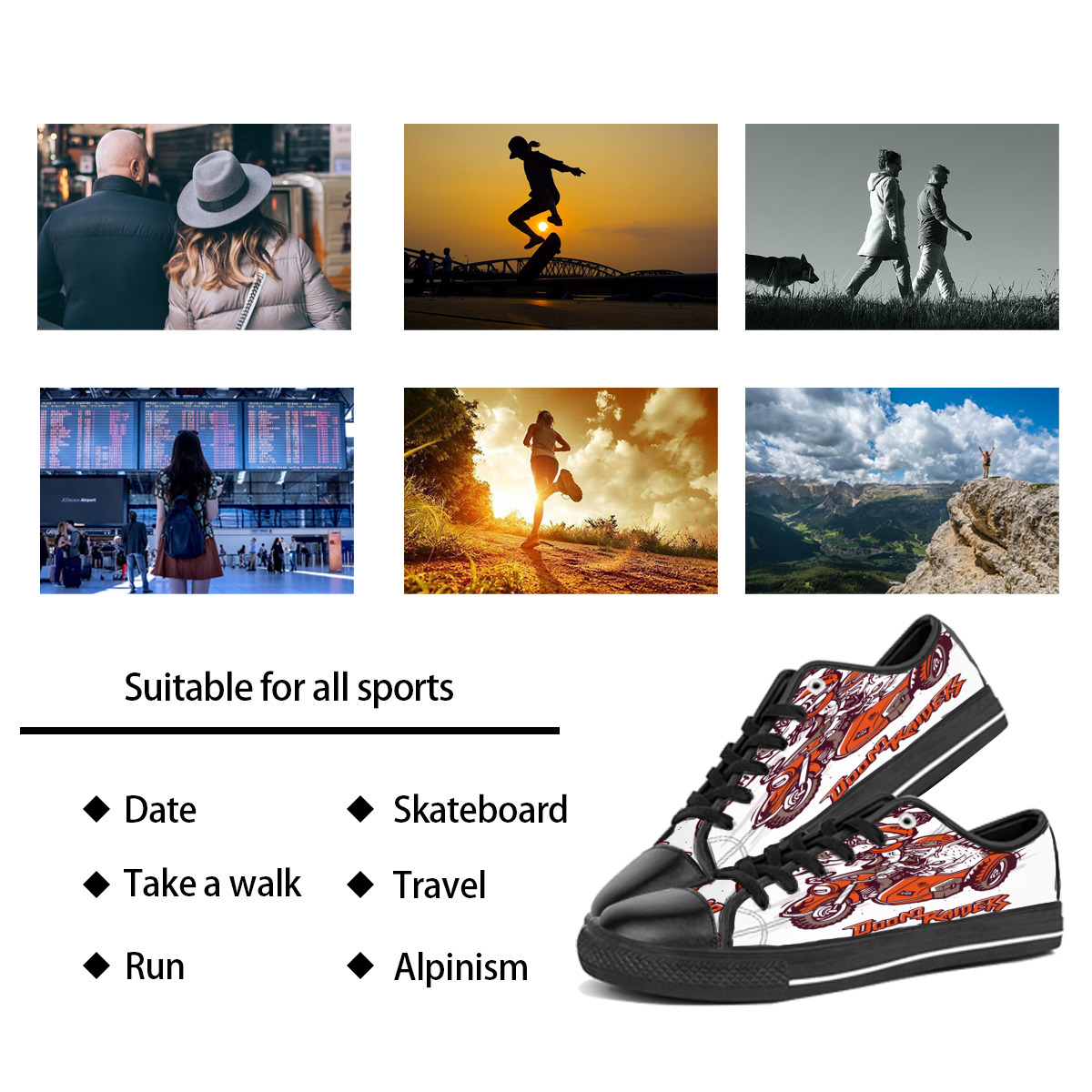 Custom shoes Classic Canvas Low cut Skateboard casual triple black Accept customization UV printing low mens womens sports sneakers Breathable color 115, Notice
Custom shoes Classic Canvas Low cut Skateboard casual triple black Accept customization UV printing low mens womens sports sneakers Breathable color 115, Notice