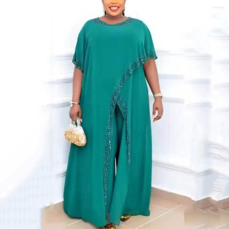 Women's Two Piece Pants 2022 Summer Chiffon Sets Solid Diamond Blouse & Long Trousers Fashion Elegant African Ladies 2 Pieces, Pink sets
Women's Two Piece Pants 2022 Summer Chiffon Sets Solid Diamond Blouse & Long Trousers Fashion Elegant African Ladies 2 Pieces, Pink sets