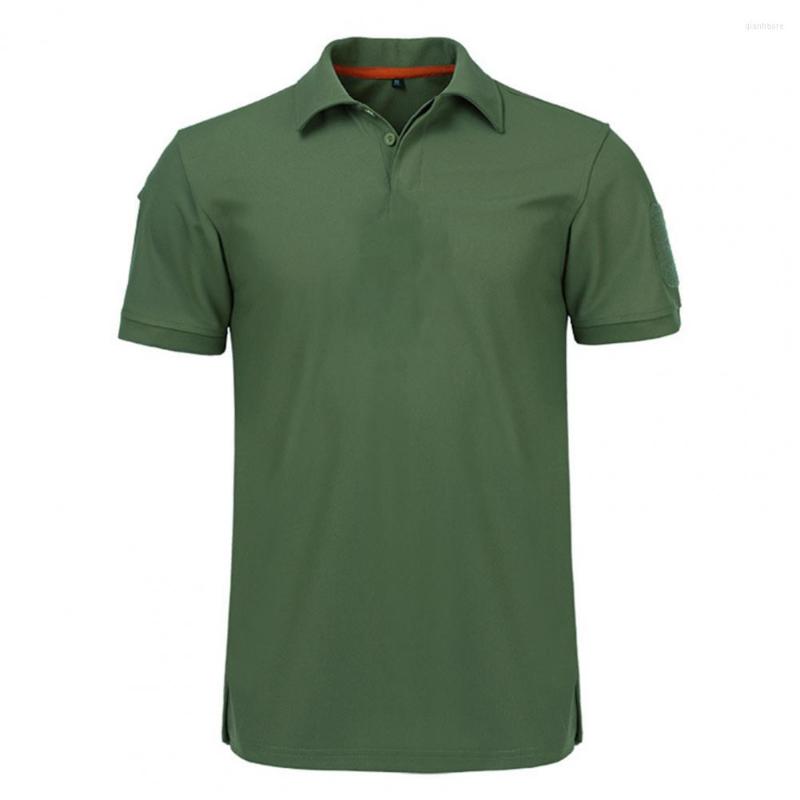 Men' T Shirts Fashion Men Military T-shirt Lapel Short Sleeve Solid Color Buttons Quick Drying Top Comfortable To Wear For Outdoor Sports, Blue
Men' T Shirts Fashion Men Military T-shirt Lapel Short Sleeve Solid Color Buttons Quick Drying Top Comfortable To Wear For Outdoor Sports, Blue