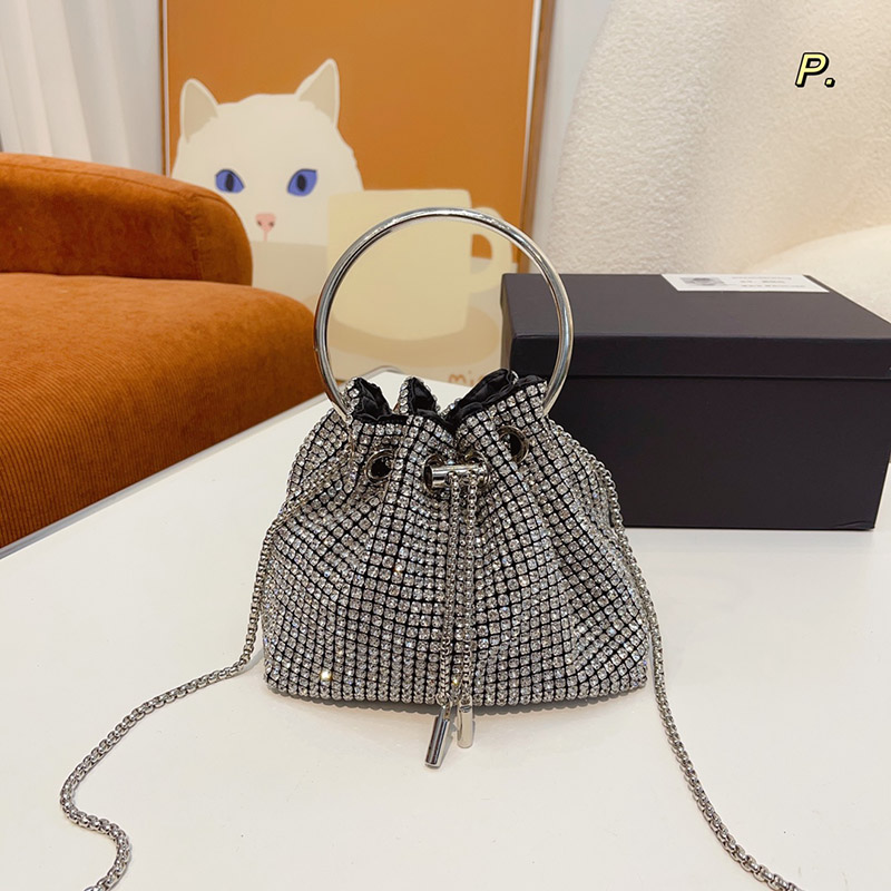 Luxury Designer Bags Fashion Handbags Tote Bag Ladies Shoulder Bucket Cross Body Bags with Rhinestone Classic Brand Messenger Backpacks, Color 01 
Luxury Designer Bags Fashion Handbags Tote Bag Ladies Shoulder Bucket Cross Body Bags with Rhinestone Classic Brand Messenger Backpacks, Color 01