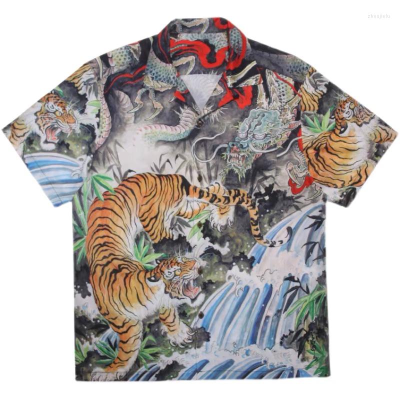 Men' Casual Shirts Men Women Hawaii Vacation Series WACKO MARIA Summer Style Shirt Short Tiger Pattern Print Tee, 15
Men' Casual Shirts Men Women Hawaii Vacation Series WACKO MARIA Summer Style Shirt Short Tiger Pattern Print Tee, 15