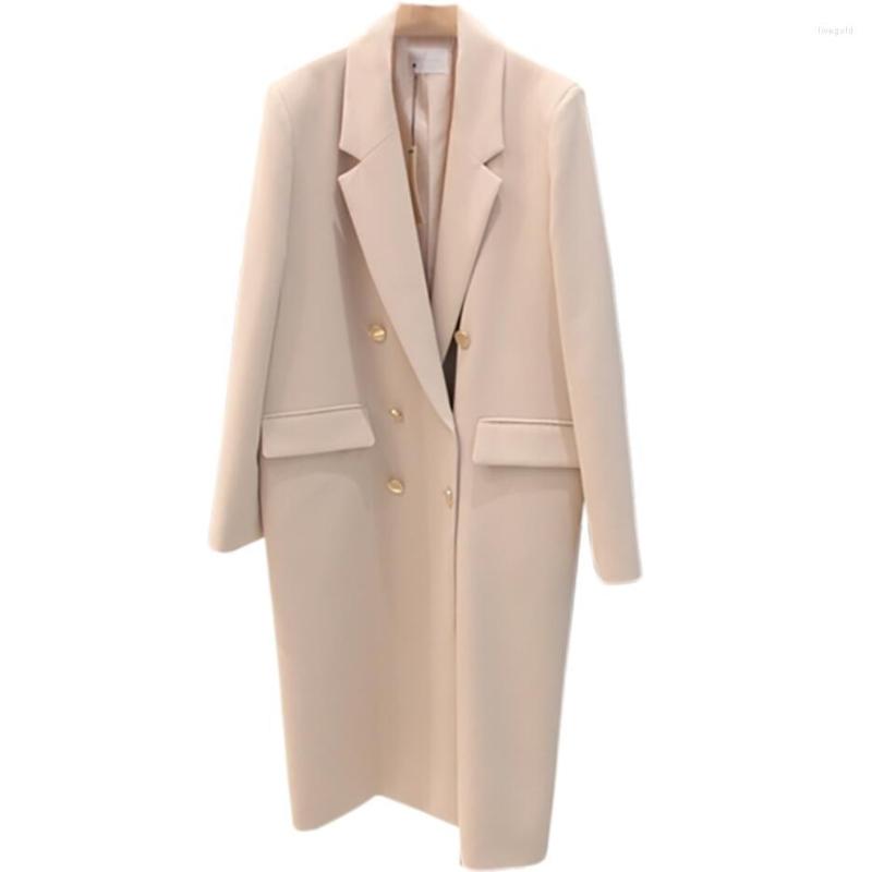 Women's Jackets Fashion Double Breasted Ol Long Jacket Women Spring Autumn Loose Notched Suit, Beige
Women's Jackets Fashion Double Breasted Ol Long Jacket Women Spring Autumn Loose Notched Suit, Beige