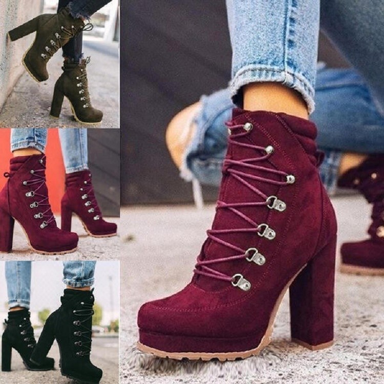 Boots Women's Ankle Boots Winter Fashion Laceup Rivets Chunky High Heels Solid Casual Platform Comfort Shoes Plus Size 43 221114, Qs208-leopard
Boots Women's Ankle Boots Winter Fashion Laceup Rivets Chunky High Heels Solid Casual Platform Comfort Shoes Plus Size 43 221114, Qs208-leopard