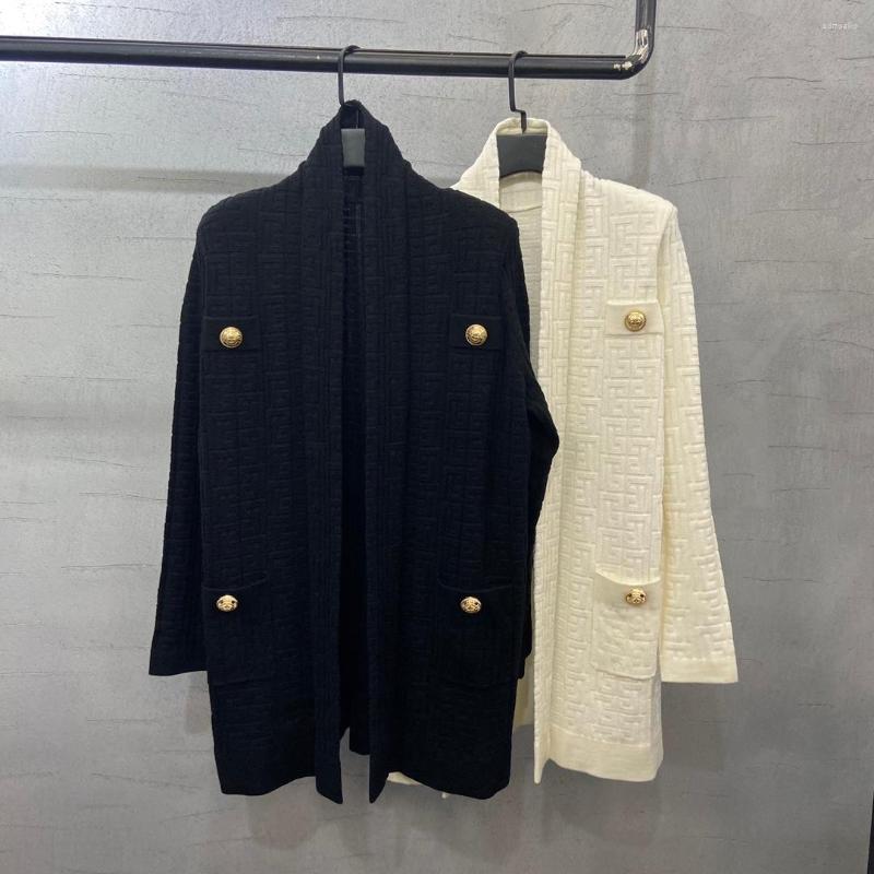 Women' Knits 2022FW Autumn Luxury Women High Quality Jacquard Long Cardigans Sweater Female Chic Coat 2 Color Gdnz 9.25, Black
Women' Knits 2022FW Autumn Luxury Women High Quality Jacquard Long Cardigans Sweater Female Chic Coat 2 Color Gdnz 9.25, Black