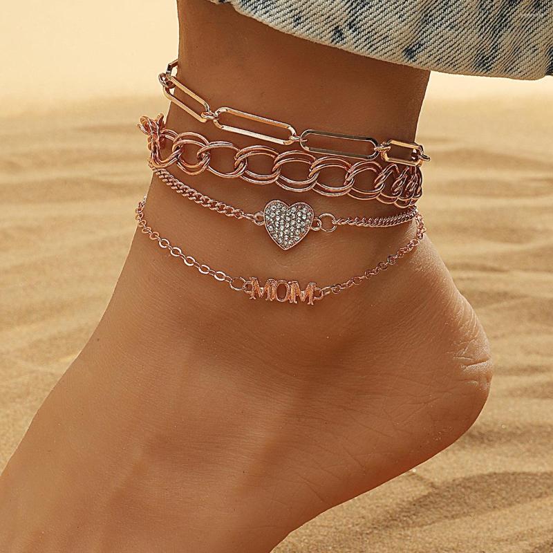 Anklets European And American Fashion Simple Geometric Beach Anklet Bracelet Female Personality Metal Chain 4 Combination
Anklets European And American Fashion Simple Geometric Beach Anklet Bracelet Female Personality Metal Chain 4 Combination