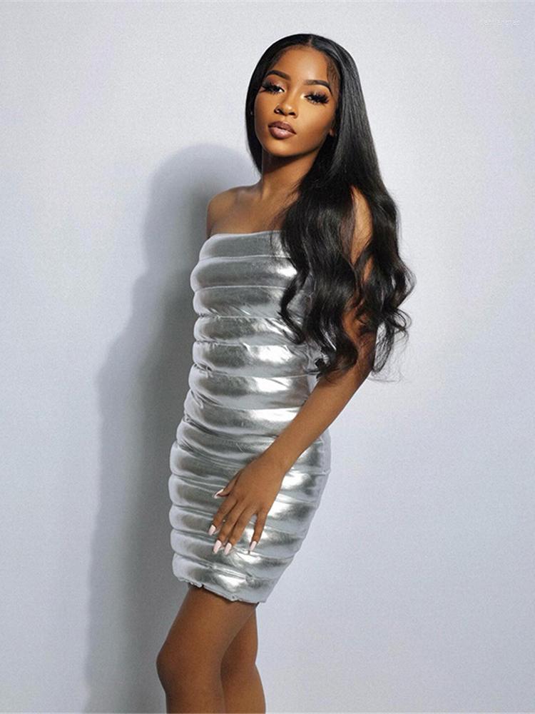 Casual Dresses IDress Shiny Bronzing Strapless Women Summer Fashion Short Birthday Party Skinny Clubwear Sexy Wrap 3D For 2022, Black
Casual Dresses IDress Shiny Bronzing Strapless Women Summer Fashion Short Birthday Party Skinny Clubwear Sexy Wrap 3D For 2022, Black