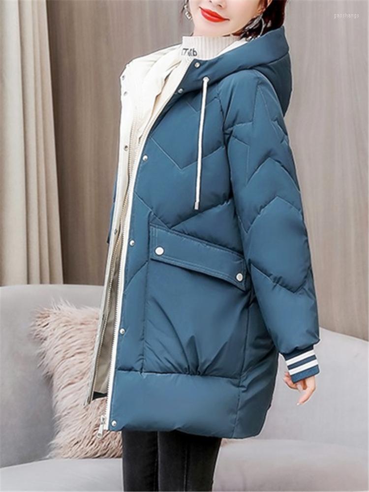Women's Trench Coats Warm Winter Jacket For Women Big Pocket Parkas Female Full Overcoat Blue Thick Ladies Jackets Windproof Casual Coat, Beige 
Women's Trench Coats Warm Winter Jacket For Women Big Pocket Parkas Female Full Overcoat Blue Thick Ladies Jackets Windproof Casual Coat, Beige