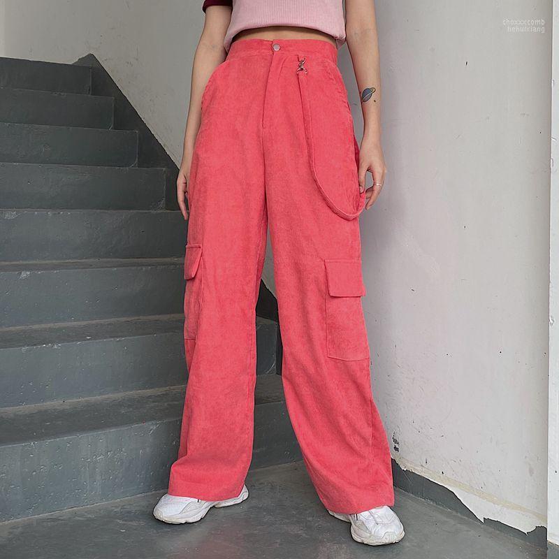 Women' Pants Women' & Capris Pink Straight Loose Big Pockets High Waist Ulzzang Streetwear Hipster Clothing Autumn Casual Fashion
Women' Pants Women' & Capris Pink Straight Loose Big Pockets High Waist Ulzzang Streetwear Hipster Clothing Autumn Casual Fashion