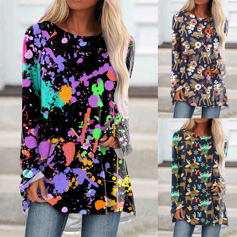 Women' T Shirts Womens Daily Christmas Tree Print Crew Neck Shirt O Tops Long Sleeve Round Tee Printed Flower Loose Side, Green
Women' T Shirts Womens Daily Christmas Tree Print Crew Neck Shirt O Tops Long Sleeve Round Tee Printed Flower Loose Side, Green