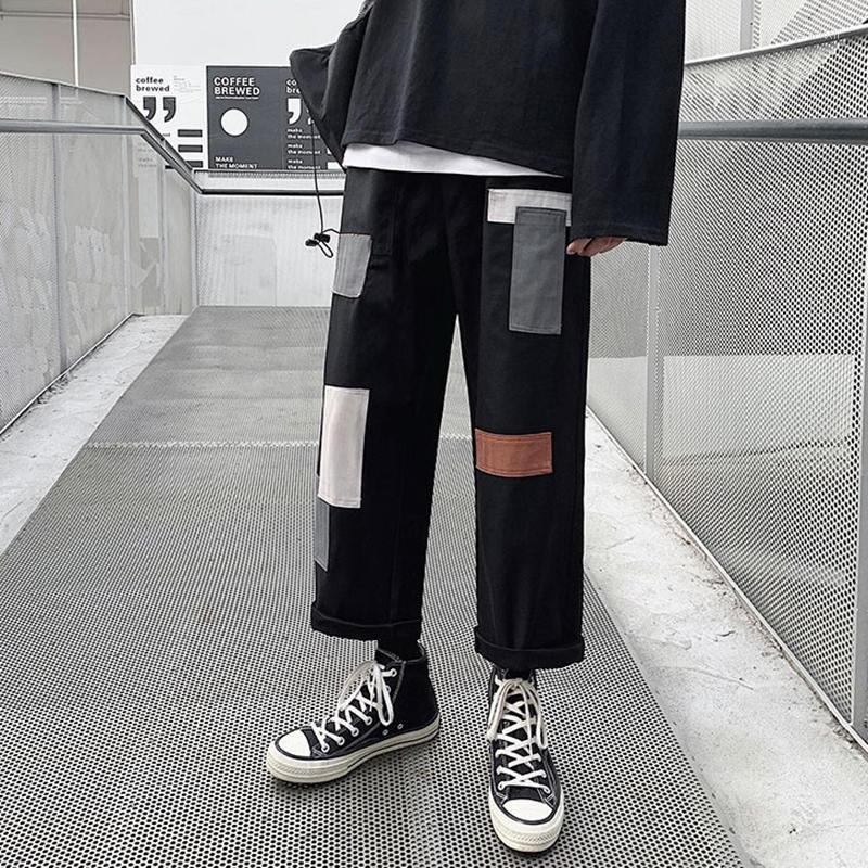 Men' Pants Men Patchwork Korean Harem 2022 Mens Chic Harajuku Black Sweatpants Joggers Male Hip Hop Casual Cargo
Men' Pants Men Patchwork Korean Harem 2022 Mens Chic Harajuku Black Sweatpants Joggers Male Hip Hop Casual Cargo