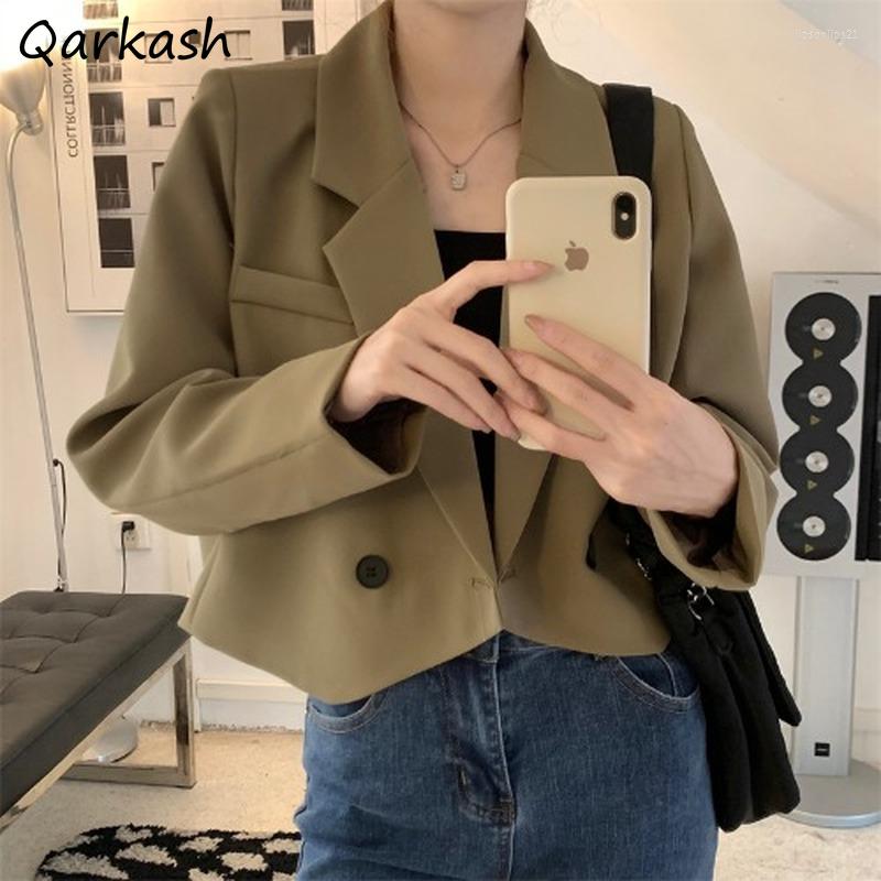 Women's Suits Blazer Women Solid Cropped Single Button Design Clothing Outwear Office Lady Simple Holiday Chic Autumn Daily Trendy, White
Women's Suits Blazer Women Solid Cropped Single Button Design Clothing Outwear Office Lady Simple Holiday Chic Autumn Daily Trendy, White