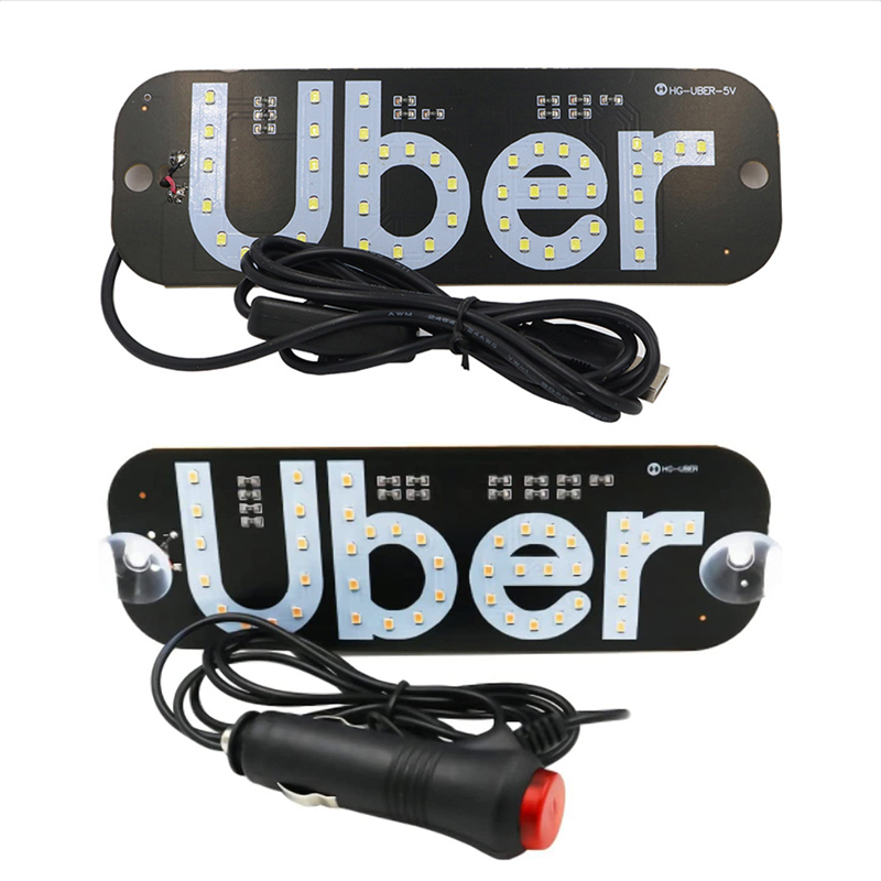 Uber Panel Light Sign Lighting 12V LED Car Light Windscreen with Suction Cups USB or Cigarette Lighter
Uber Panel Light Sign Lighting 12V LED Car Light Windscreen with Suction Cups USB or Cigarette Lighter