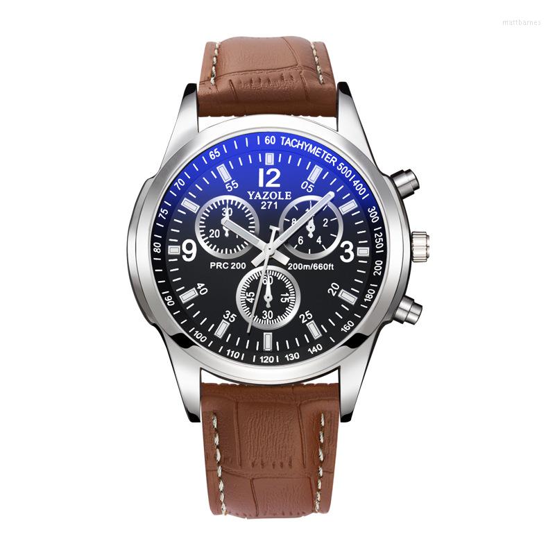 Wristwatches Yazole Brand Casual Fashion Men's Waterproof Leather Belt Quartz Watch Simple Luminous Arabic Numerals Elegant And
Wristwatches Yazole Brand Casual Fashion Men's Waterproof Leather Belt Quartz Watch Simple Luminous Arabic Numerals Elegant And