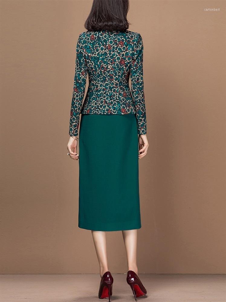 Work Dresses Women Suit Elegant Office Lady Formal Slim Long Sleeve Floral Blazer Jacket Sleeveless Pencil Dress Two Piece Set Outfits, Green
Work Dresses Women Suit Elegant Office Lady Formal Slim Long Sleeve Floral Blazer Jacket Sleeveless Pencil Dress Two Piece Set Outfits, Green