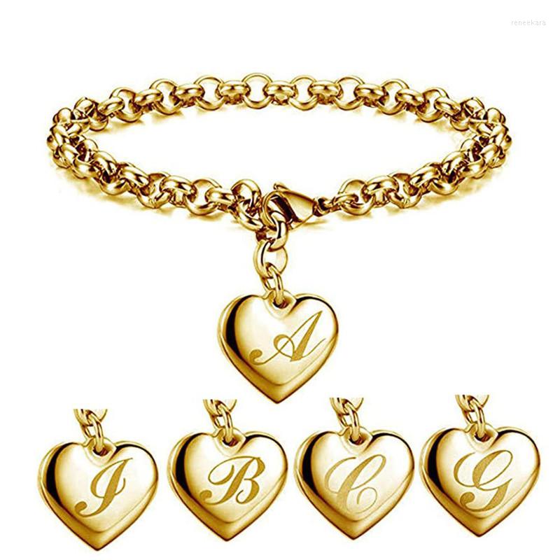 Link Bracelets Modyle 2022 Fashion Gold Color Stainless Steel Initial Alphabet Heart Charm For Women
Link Bracelets Modyle 2022 Fashion Gold Color Stainless Steel Initial Alphabet Heart Charm For Women