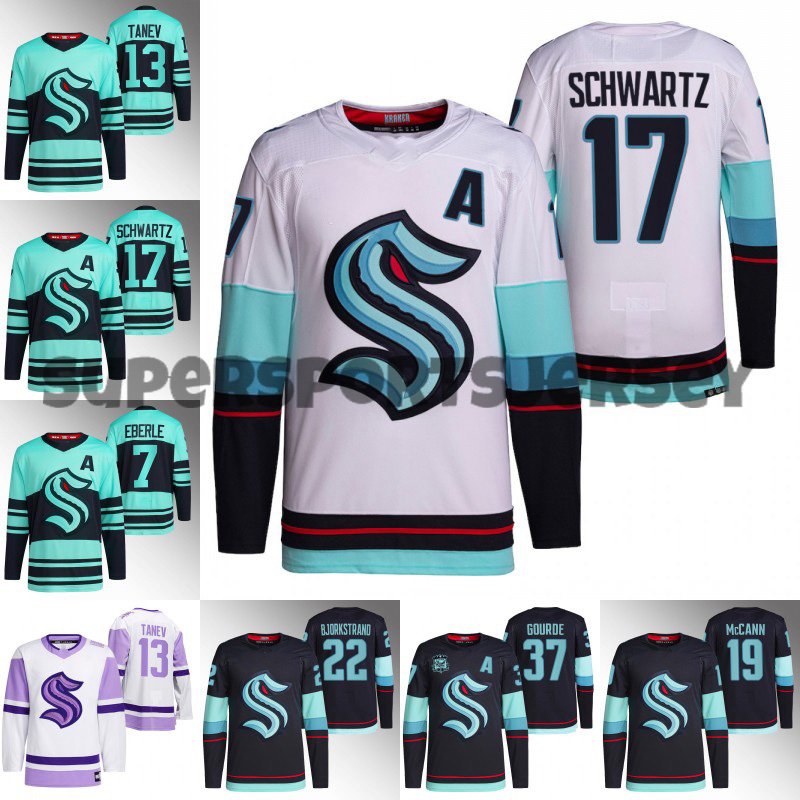 Seattle Kraken Hockey Jerseys Men Women Youth 2022-23 Reverse Retro Jared McCann OLIVER BJORKSTRAND Yanni Gourde Eberle Alex Wennberg Vince Dunn Ryan Donato, Home
Seattle Kraken Hockey Jerseys Men Women Youth 2022-23 Reverse Retro Jared McCann OLIVER BJORKSTRAND Yanni Gourde Eberle Alex Wennberg Vince Dunn Ryan Donato, Home