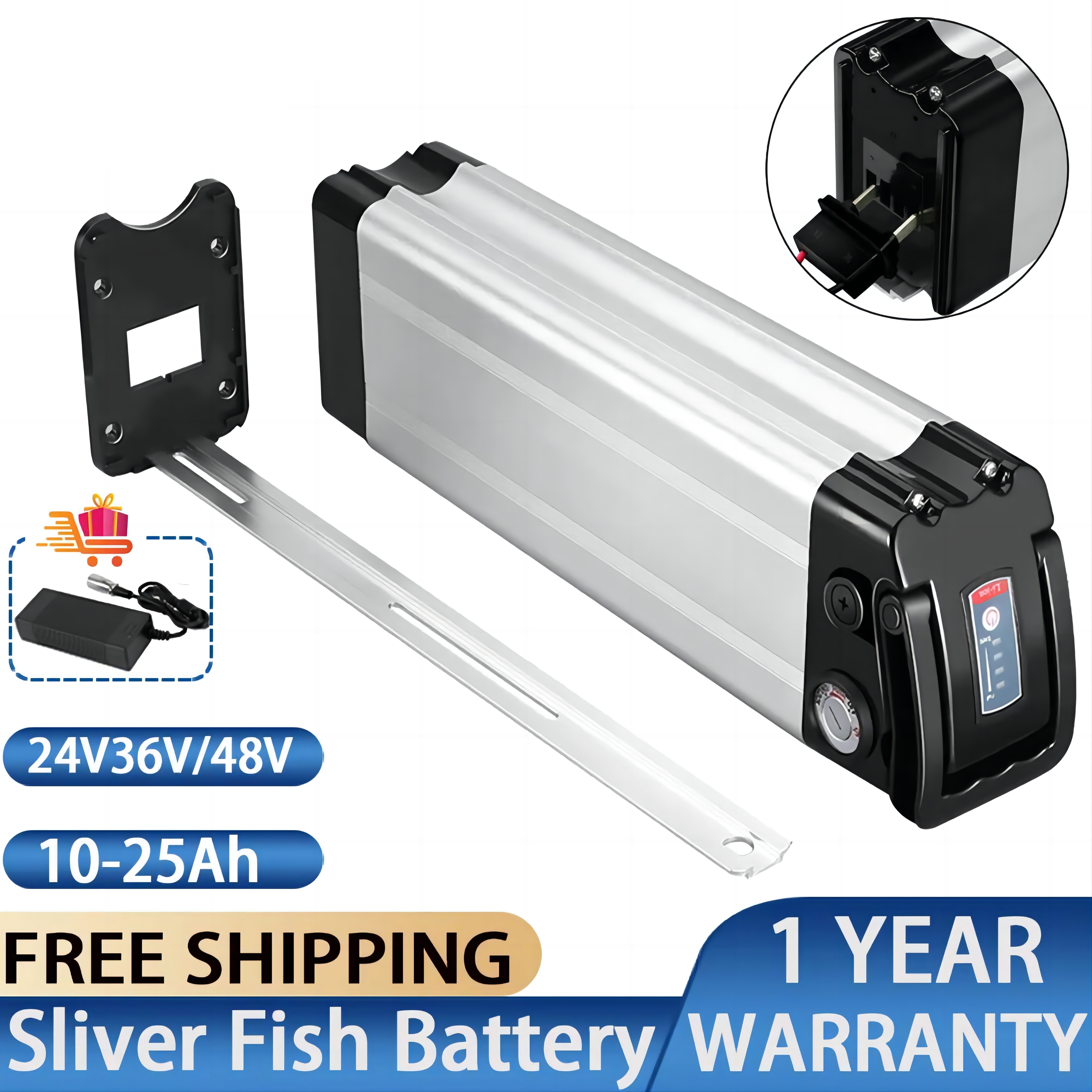 48V 21Ah Ebike Battery Silverfish Lithium Ion Battery 17.5Ah 48 volt 1000w e bike batteria 13s7p electric batteries
48V 21Ah Ebike Battery Silverfish Lithium Ion Battery 17.5Ah 48 volt 1000w e bike batteria 13s7p electric batteries