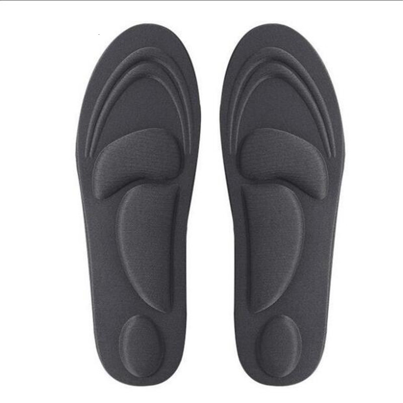 Shoe Parts Accessories 4D Memory Foam Orthopedic Insoles For Shoes Women Men Flat Feet Arch Support Massage Plantar Fasciitis Sports Pad Heel Cushion 