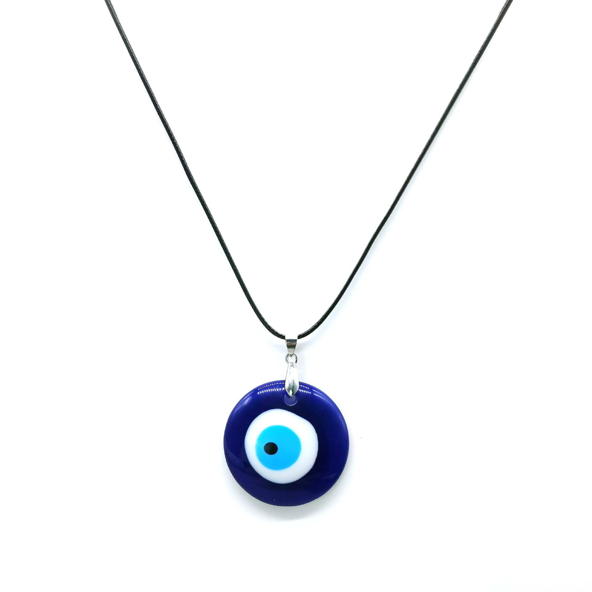 30MM Coloured Resin Evil Eyes Necklaces Fashion Turkish Lucky Blue eye Necklace For Friend Jewelry Gift