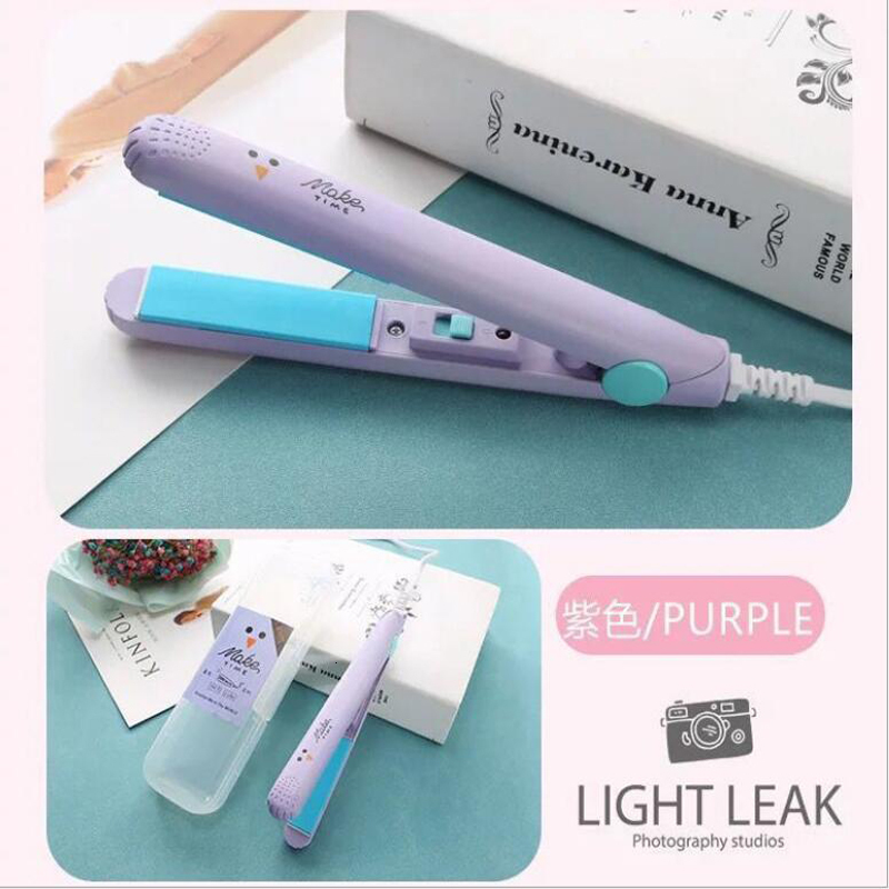 Curling Irons Rod Hair Straightener Student Mini Female Small Electric Splint Curl Dual-Use Bangs Curler 221116