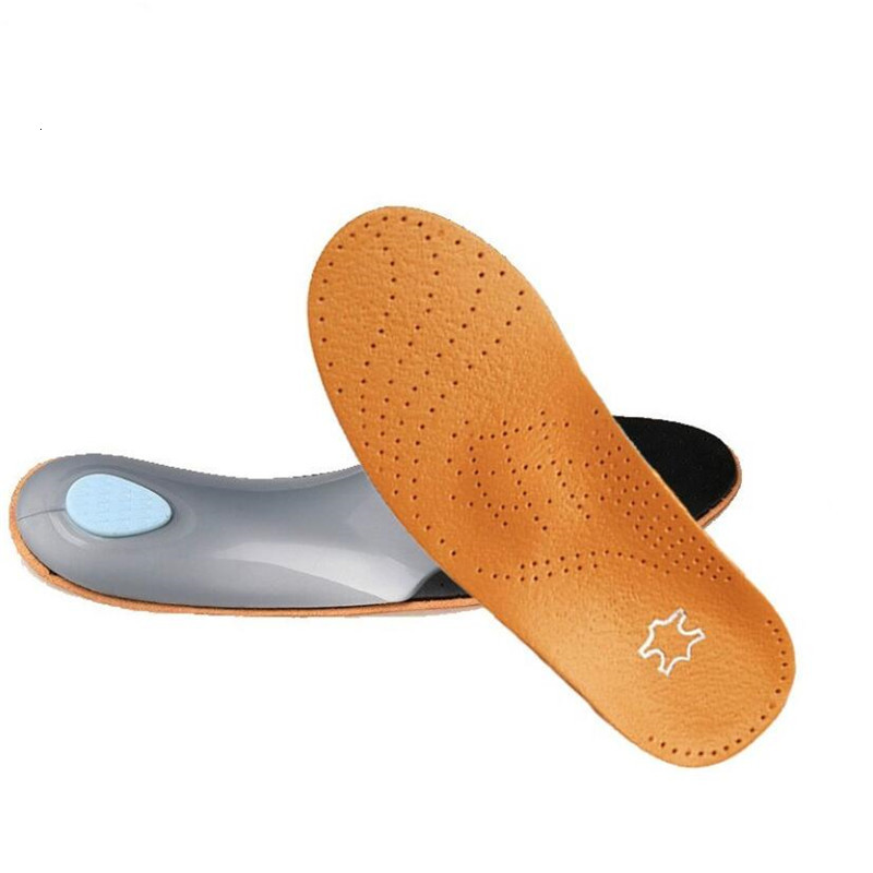 Shoe Parts Accessories Leather Ortic Insole For Flat Feet Arch Support Orthopedic Shoes Sole Insoles Men Women Children OX Leg Corrected 221116