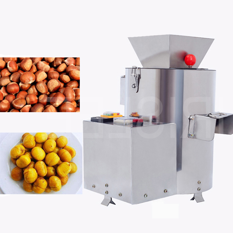 Electric Chestnut Husking Shelling Machine Commercial Automatic Chestnuts Skin Removal Small Home Use Chestnuts Sheller Peeler