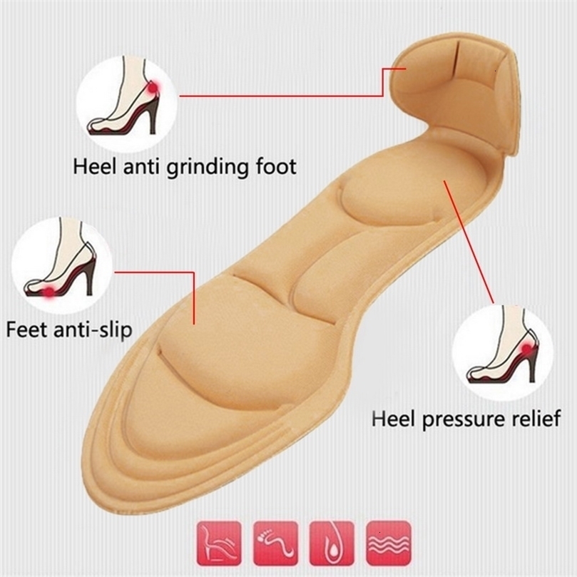 Shoe Parts Accessories 1 Pair Comfort Breathable Womens Fashion Insoles Massage Highheeled Shoes Antislip 221116