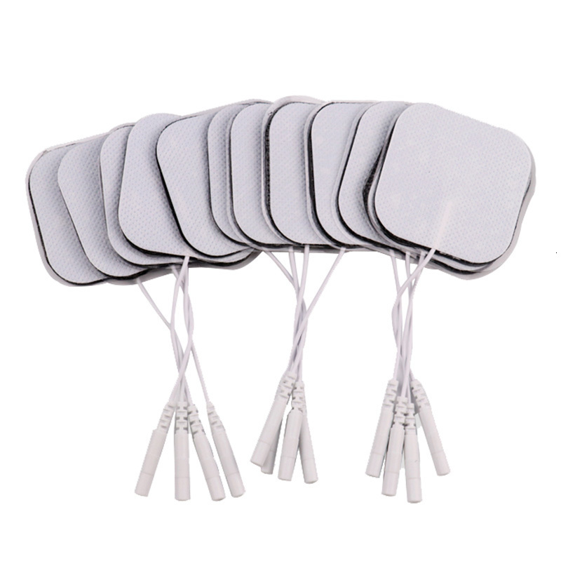 Other Massage Items 20/50/100Pcs 5x5cm Ems Nerve Muscle Stimulator Electrode Pads Gel Tens s Physiotherapy Machine 2mm Plug 221116