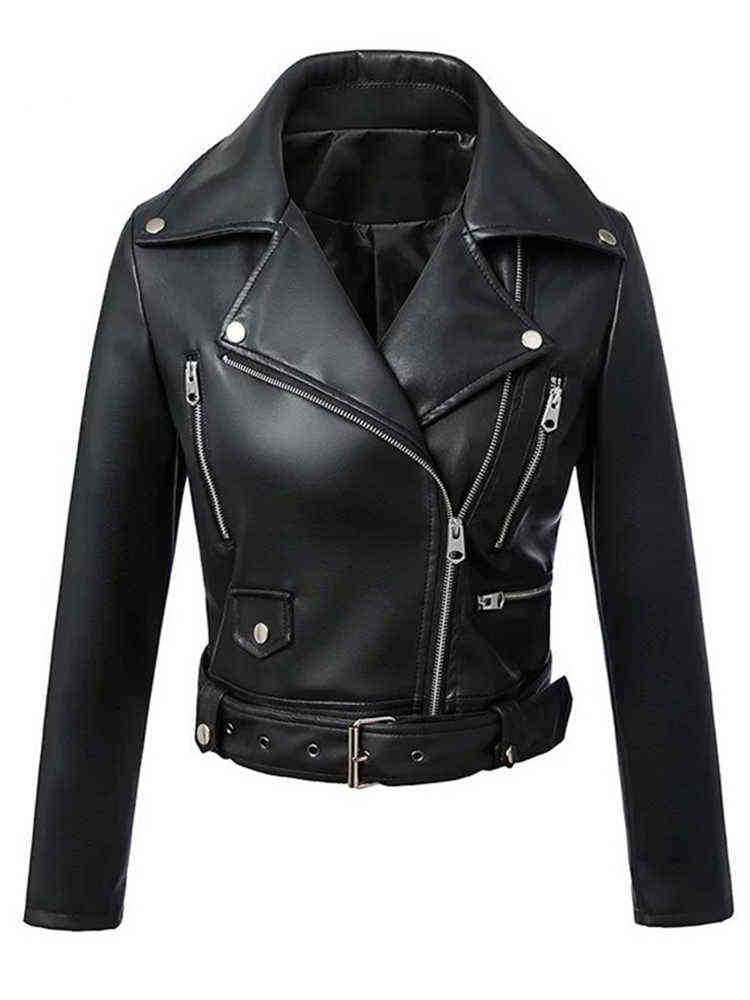 Ftlzz New Women Autumn Winter Black Faux Leather Jackets Zipper Basic Jacket TurnDown Collar Motor Biker Jacket With Belt J220727
Ftlzz New Women Autumn Winter Black Faux Leather Jackets Zipper Basic Jacket TurnDown Collar Motor Biker Jacket With Belt J220727