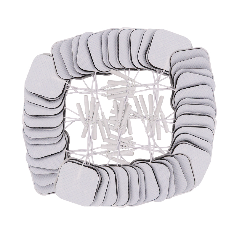 Other Massage Items 20/50/100Pcs 5x5cm Ems Nerve Muscle Stimulator Electrode Pads Gel Tens s Physiotherapy Machine 2mm Plug 221116