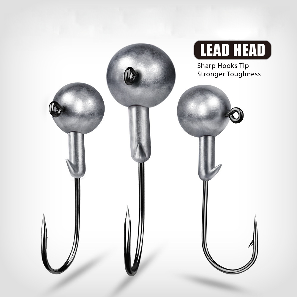 Fishing Hooks 1g 2g 35g 5g 7g 10g 12g 20g Crank Jig Head Lure Hard Bait Soft Worm Fishhook For 221116