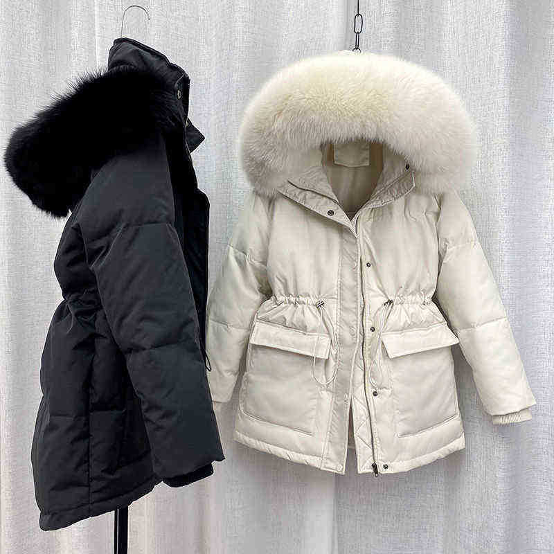 2022 Cotton Lined Fur Parka New Large Fur Collar Winter Coat Women Thick Warm Parka Female Outerwear J220727, Beige
2022 Cotton Lined Fur Parka New Large Fur Collar Winter Coat Women Thick Warm Parka Female Outerwear J220727, Beige