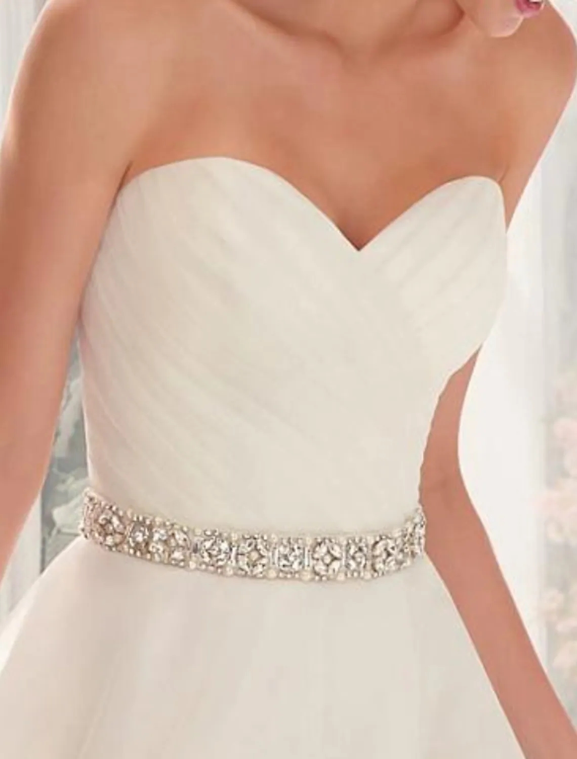 Vintage 1950s High Low Wedding Dress Strapless Beads Sash Organza Bridal Party Gowns For Women 2023 Vestidos De Noiva