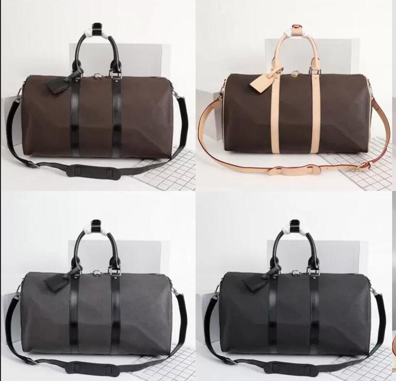 50CM leather large capacity women travel bag quality men shoulder duffel bags luggage bottom rivets with lock head, Leather brown grid
50CM leather large capacity women travel bag quality men shoulder duffel bags luggage bottom rivets with lock head, Leather brown grid