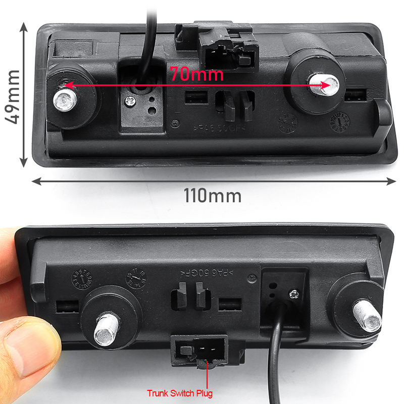 AHD 1080P 170 Car Rear View Trunk Handle Camera for Volkswagen VW Passat Golf Polo B6 B7 Jetta Tiguan Touareg Audi
