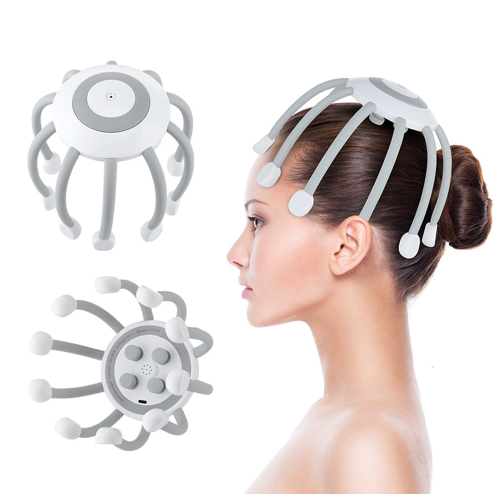 Head Massager Electric Smart Bluetooth Music Health Care Body Relaxing Relieve Fatigue aches Intelligent Massage Tool 221116