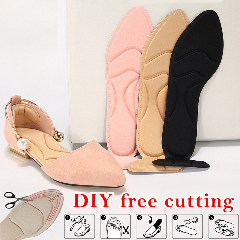 Shoe Parts Accessories 1 Pair Comfort Breathable Womens Fashion Insoles Massage Highheeled Shoes Antislip 221116