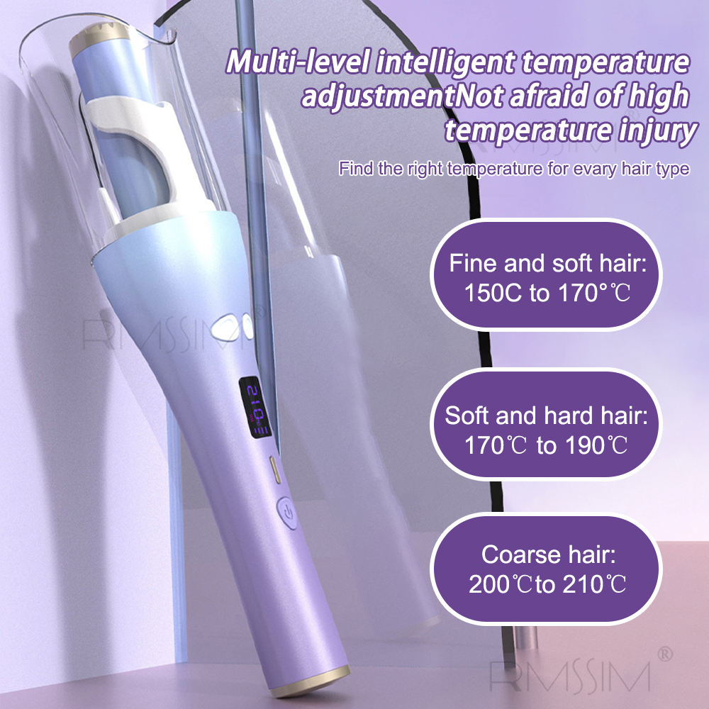 Curling Irons Auto Rotating Hair Curler Electric Multifunctional LCD Iron Automatic Air Spin Magic Styling Tool 221116